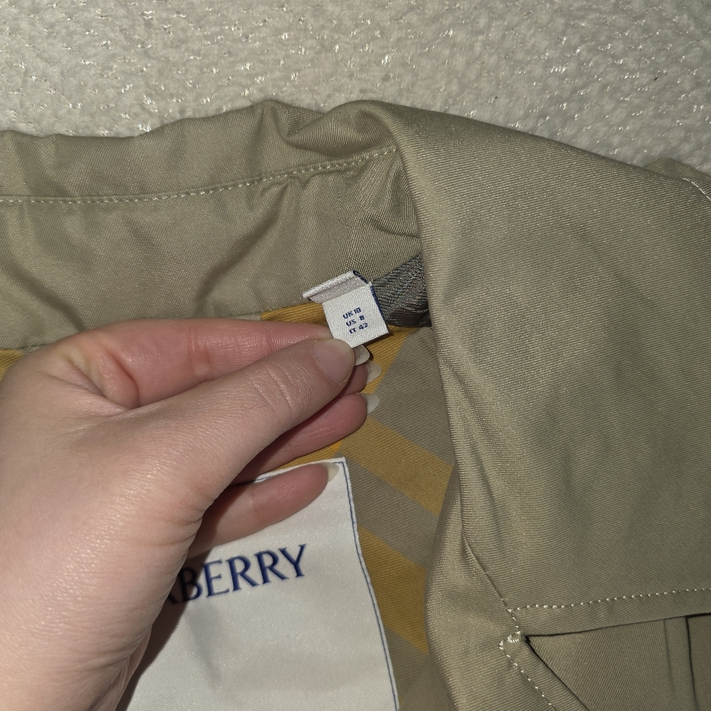 Burberry Trench Coat Khaki Oversized UK 10 US 8 - Never Worn - Picture 6 of 17